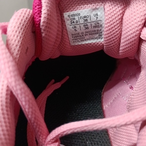 ASICS Gel-Contend 8 Pink Rave Lace Up Running Shoes Sneakers Women's Size 7 - Picture 5 of 8